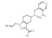 1-allyl-5-{methyl[(3-methylpyridin-4-yl)methyl]amino}-4,5,6,7-tetrahydro-1H-indazole-3-carboxylic acid