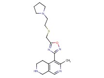6-methyl-5-[5-({[2-(1-pyrrolidinyl)ethyl]thio}methyl)-1,2,4-oxadiazol-3-yl]-1,2,3,4-tetrahydro-2,7-naphthyridine dihydrochloride