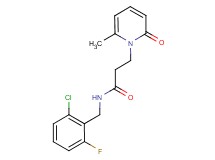 N-(2-chloro-6-fluorobenzyl)-3-(6-methyl-2-oxopyridin-1(2H)-yl)propanamide