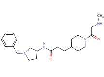 N-(1-benzyl-3-pyrrolidinyl)-3-[1-(N-methylglycyl)-4-piperidinyl]propanamide dihydrochloride