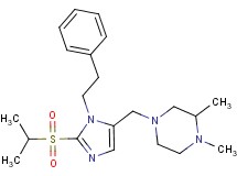 4-{[2-(isopropylsulfonyl)-1-(2-phenylethyl)-1H-imidazol-5-yl]methyl}-1,2-dimethylpiperazine