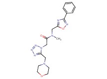 N-methyl-2-[5-(morpholin-4-ylmethyl)-1H-tetrazol-1-yl]-N-[(3-phenyl-1,2,4-oxadiazol-5-yl)methyl]acetamide