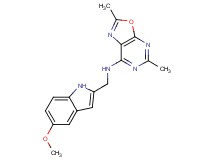 N-[(5-methoxy-1H-indol-2-yl)methyl]-2,5-dimethyl[1,3]oxazolo[5,4-d]pyrimidin-7-amine