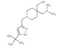 {1-[(5-tert-butyl-1H-pyrazol-3-yl)methyl]-4-[(dimethylamino)methyl]piperidin-4-yl}methanol