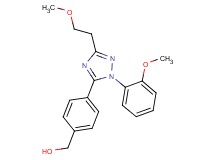 {4-[3-(2-methoxyethyl)-1-(2-methoxyphenyl)-1H-1,2,4-triazol-5-yl]phenyl}methanol