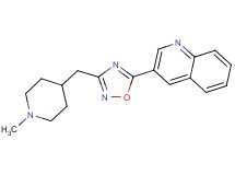 3-{3-[(1-methylpiperidin-4-yl)methyl]-1,2,4-oxadiazol-5-yl}quinoline