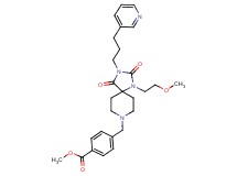 methyl 4-({1-(2-methoxyethyl)-2,4-dioxo-3-[3-(3-pyridinyl)propyl]-1,3,8-triazaspiro[4.5]dec-8-yl}methyl)benzoate