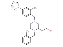2-{1-(2-methylbenzyl)-4-[2-methyl-4-(1H-pyrazol-1-yl)benzyl]-2-piperazinyl}ethanol