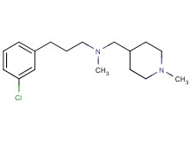 [3-(3-chlorophenyl)propyl]methyl[(1-methyl-4-piperidinyl)methyl]amine bis(trifluoroacetate)