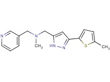 N-methyl-1-[3-(5-methyl-2-thienyl)-1H-pyrazol-5-yl]-N-(3-pyridinylmethyl)methanamine bis(trifluoroacetate)