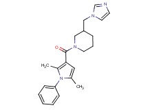 1-[(2,5-dimethyl-1-phenyl-1H-pyrrol-3-yl)carbonyl]-3-(1H-imidazol-1-ylmethyl)piperidine
