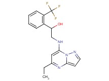 2-[(5-ethylpyrazolo[1,5-a]pyrimidin-7-yl)amino]-1-[2-(trifluoromethyl)phenyl]ethanol