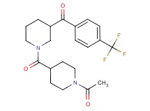 {1-[(1-acetyl-4-piperidinyl)carbonyl]-3-piperidinyl}[4-(trifluoromethyl)phenyl]methanone