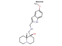 (1R,9aR)-1-({[(5-methoxy-1H-indol-2-yl)methyl]amino}methyl)octahydro-2H-quinolizin-1-ol