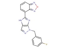 4-[1-(3-fluorobenzyl)-1,4-dihydroimidazo[4,5-c]pyrazol-5-yl]-2,1,3-benzoxadiazole