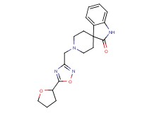 1'-{[5-(tetrahydrofuran-2-yl)-1,2,4-oxadiazol-3-yl]methyl}spiro[indole-3,4'-piperidin]-2(1H)-one