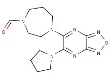 4-[6-(1-pyrrolidinyl)[1,2,5]oxadiazolo[3,4-b]pyrazin-5-yl]-1,4-diazepane-1-carbaldehyde