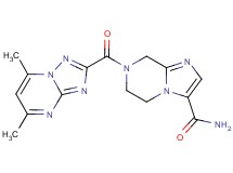 7-[(5,7-dimethyl[1,2,4]triazolo[1,5-a]pyrimidin-2-yl)carbonyl]-5,6,7,8-tetrahydroimidazo[1,2-a]pyrazine-3-carboxamide
