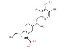 1-ethyl-5-[[(4-methoxy-3,5-dimethylpyridin-2-yl)methyl](methyl)amino]-4,5,6,7-tetrahydro-1H-indazole-3-carboxylic acid