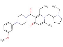 2-ethyl-1-[(1-ethyl-2-pyrrolidinyl)methyl]-3-{[4-(3-methoxyphenyl)-1-piperazinyl]carbonyl}-6-methyl-4(1H)-pyridinone