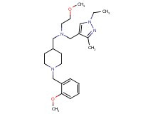 N-[(1-ethyl-3-methyl-1H-pyrazol-4-yl)methyl]-2-methoxy-N-{[1-(2-methoxybenzyl)-4-piperidinyl]methyl}ethanamine