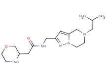 N-[(5-isobutyl-4,5,6,7-tetrahydropyrazolo[1,5-a]pyrazin-2-yl)methyl]-2-(3-morpholinyl)acetamide dihydrochloride