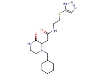 2-[1-(cyclohexylmethyl)-3-oxo-2-piperazinyl]-N-[2-(1H-1,2,3-triazol-5-ylthio)ethyl]acetamide