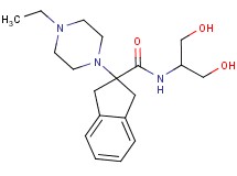 2-(4-ethyl-1-piperazinyl)-N-[2-hydroxy-1-(hydroxymethyl)ethyl]-2-indanecarboxamide