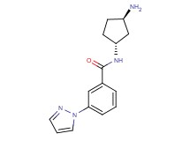N-[rel-(1R,3R)-3-aminocyclopentyl]-3-(1H-pyrazol-1-yl)benzamide hydrochloride