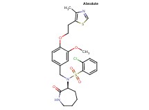 2-chloro-N-{3-methoxy-4-[2-(4-methyl-1,3-thiazol-5-yl)ethoxy]benzyl}-N-[(3S)-2-oxo-3-azepanyl]benzenesulfonamide