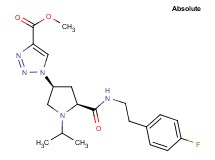 methyl 1-[(3S,5S)-5-({[2-(4-fluorophenyl)ethyl]amino}carbonyl)-1-isopropyl-3-pyrrolidinyl]-1H-1,2,3-triazole-4-carboxylate