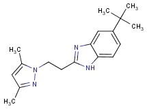 5-tert-butyl-2-[2-(3,5-dimethyl-1H-pyrazol-1-yl)ethyl]-1H-benzimidazole