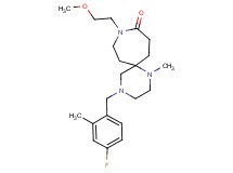 4-(4-fluoro-2-methylbenzyl)-9-(2-methoxyethyl)-1-methyl-1,4,9-triazaspiro[5.6]dodecan-10-one