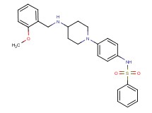 N-(4-{4-[(2-methoxybenzyl)amino]-1-piperidinyl}phenyl)benzenesulfonamide