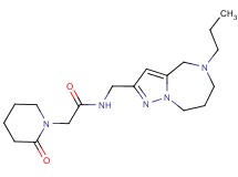 2-(2-oxopiperidin-1-yl)-N-[(5-propyl-5,6,7,8-tetrahydro-4H-pyrazolo[1,5-a][1,4]diazepin-2-yl)methyl]acetamide