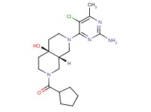 (4aR*,8aR*)-2-(2-amino-5-chloro-6-methylpyrimidin-4-yl)-7-(cyclopentylcarbonyl)octahydro-2,7-naphthyridin-4a(2H)-ol