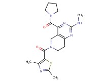 6-[(2,4-dimethyl-1,3-thiazol-5-yl)carbonyl]-N-methyl-4-(pyrrolidin-1-ylcarbonyl)-5,6,7,8-tetrahydropyrido[4,3-d]pyrimidin-2-amine
