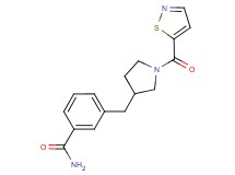 3-{[1-(isothiazol-5-ylcarbonyl)pyrrolidin-3-yl]methyl}benzamide
