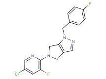 5-(5-chloro-3-fluoropyridin-2-yl)-1-(4-fluorobenzyl)-1,4,5,6-tetrahydropyrrolo[3,4-c]pyrazole
