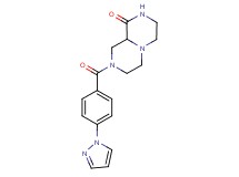 8-[4-(1H-pyrazol-1-yl)benzoyl]hexahydro-2H-pyrazino[1,2-a]pyrazin-1(6H)-one