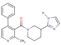 3-{[3-(1H-imidazol-2-yl)-1-piperidinyl]carbonyl}-2-methyl-4-phenylpyridine