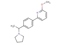 2-methoxy-6-[4-(1-pyrrolidin-1-ylethyl)phenyl]pyridine