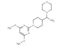 4-{1-[1-(4,6-dimethoxy-2-pyrimidinyl)-4-piperidinyl]ethyl}morpholine