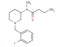 N-[1-(2-fluorobenzyl)-3-piperidinyl]-N-methylbutanamide