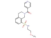 2-isonicotinoyl-N-(2-methoxyethyl)-1,2,3,4-tetrahydroisoquinoline-8-sulfonamide