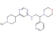 6-(1-methylpiperidin-4-yl)-N-(2-morpholin-4-yl-2-pyridin-3-ylethyl)pyrimidin-4-amine