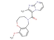 10-methoxy-5-[(2-methylimidazo[1,2-a]pyrimidin-3-yl)carbonyl]-3,4,5,6-tetrahydro-2H-1,5-benzoxazocine