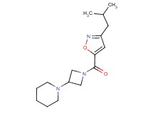 1-{1-[(3-isobutyl-5-isoxazolyl)carbonyl]-3-azetidinyl}piperidine