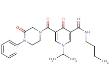 N-butyl-1-isopropyl-4-oxo-5-[(3-oxo-4-phenyl-1-piperazinyl)carbonyl]-1,4-dihydro-3-pyridinecarboxamide