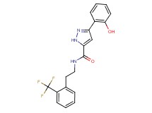 3-(2-hydroxyphenyl)-N-{2-[2-(trifluoromethyl)phenyl]ethyl}-1H-pyrazole-5-carboxamide